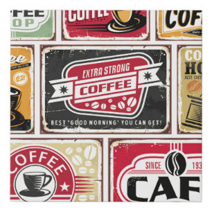 Coffee signs and labels collection. Retro and vint