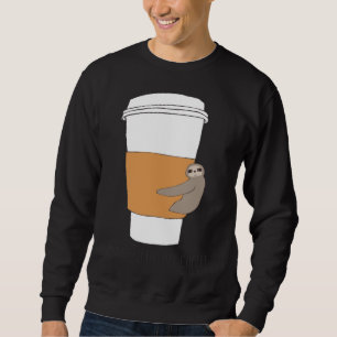 Coffee Sloth Long Sweatshirt