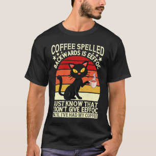 Coffee spelled backwards is eeffoc drinker Barista T-Shirt