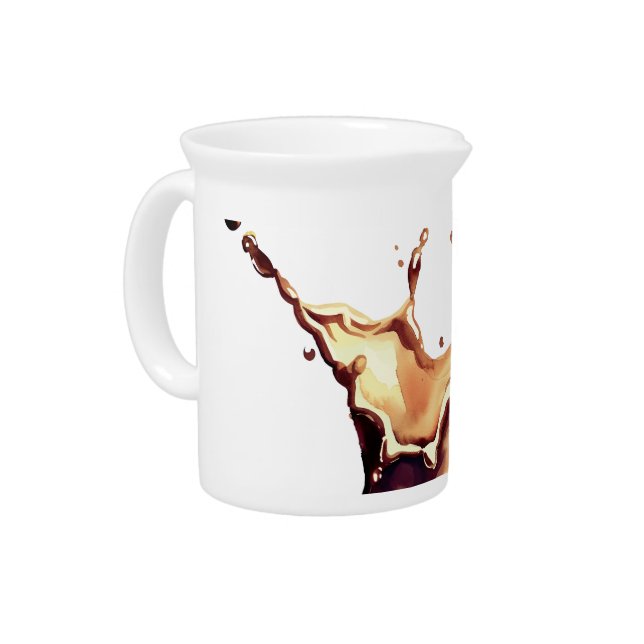 Coffee Spill Beverage Pitcher (Left)