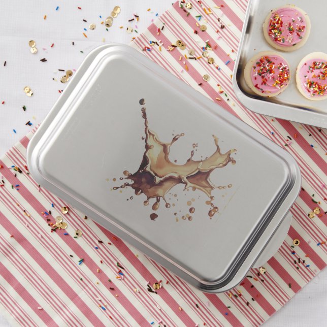 Coffee Spill Cake Pan (In Situ)
