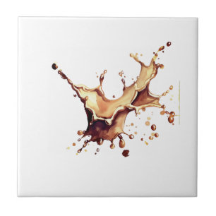 Coffee Spill Ceramic Tile