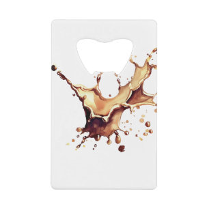 Coffee Spill Credit Card Bottle Opener
