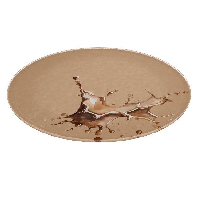 Coffee Spill Cutting Board (Corner)