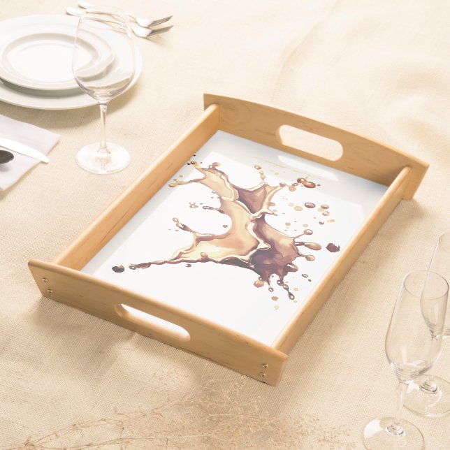 Coffee Spill Serving Tray (Front)