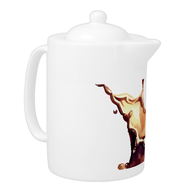 Coffee Spill Teapot (Left)