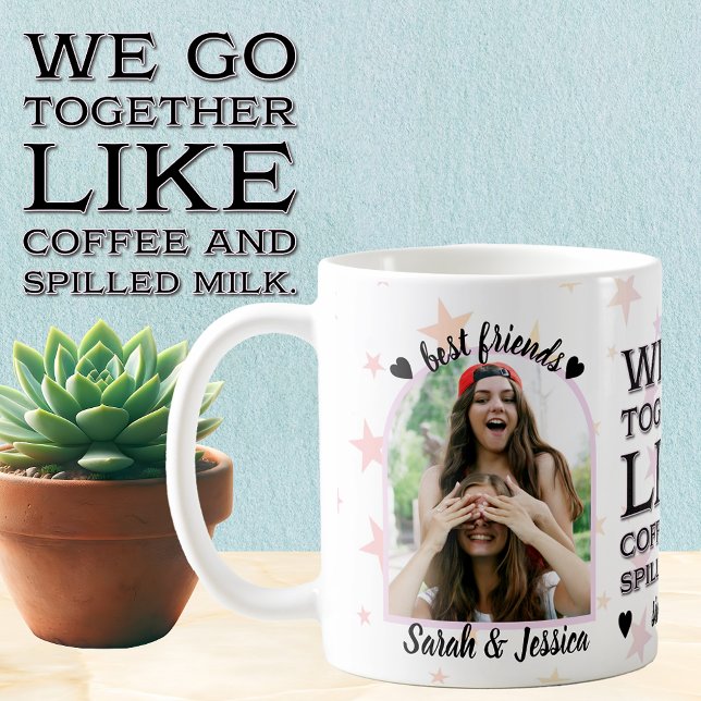Coffee & Spilled Milk Friendship Photo Mug (Creator Uploaded)