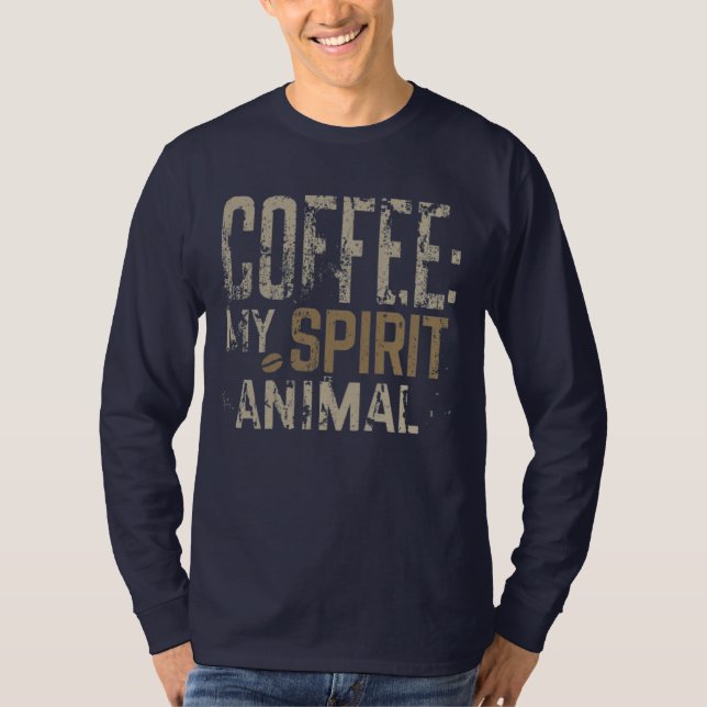 Coffee Spirit Animal  T-Shirt (Front)