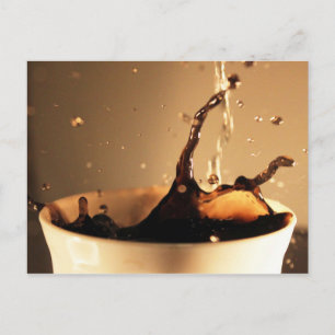 Coffee Splashes Postcard