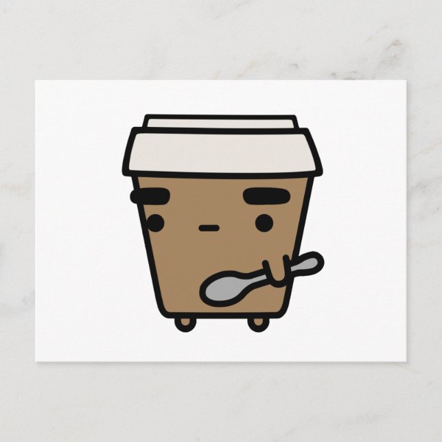 Coffee & Spoon Postcard (Front)