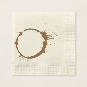 Coffee spot paper napkins