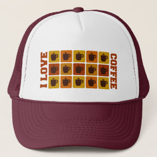 Coffee Squares hat