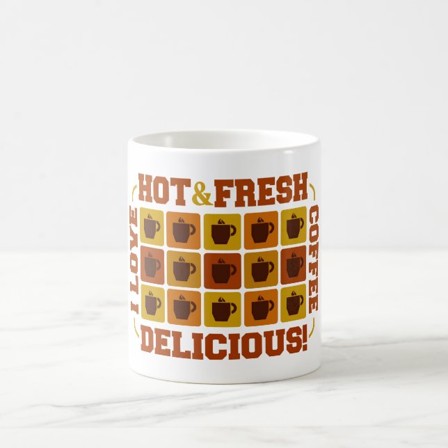 Coffee Squares mug - choose style & color (Center)