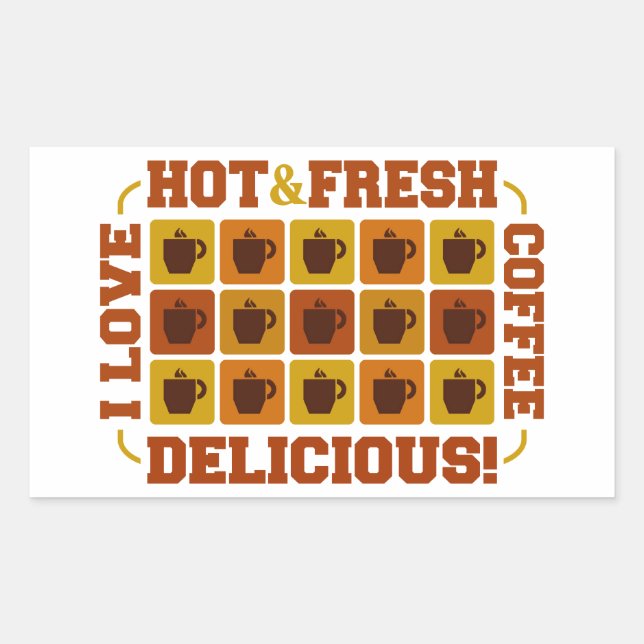 Coffee Squares stickers (Front)