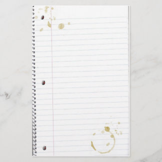 Coffee Stained Notebook Paper (Top 10)