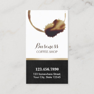 Coffee Stains Classy Coffee Shop Loyalty Punch