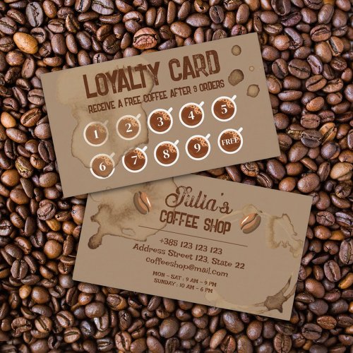 Coffee Stains  Loyalty Card