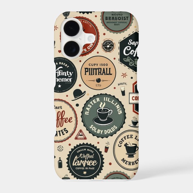 Coffee stamp  iPhone case (Back)