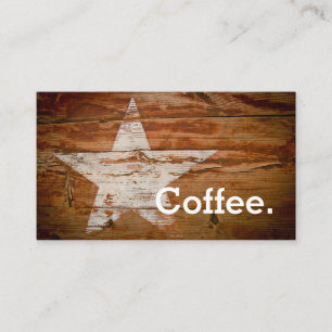 Coffee Star Loyalty Coffee Punch-Card Card