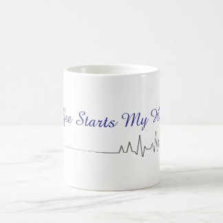 Coffee Starts My Heart Mug