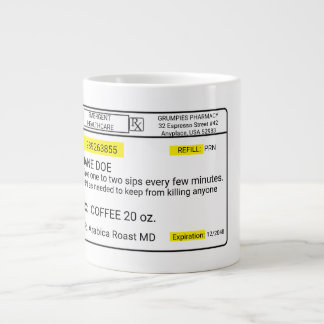 COFFEE STAT GIANT COFFEE MUG