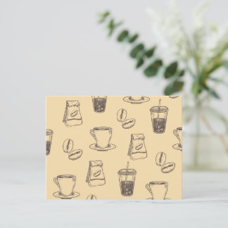 Coffee Store. Postcard