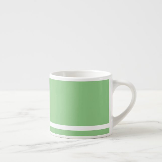 Coffee Strong Lime With White Stripe  Espresso Cup (Right)