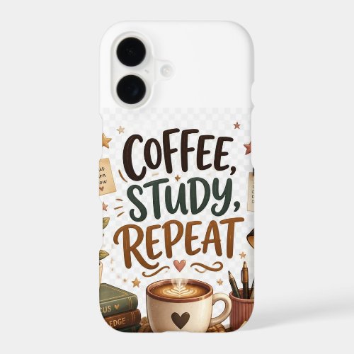 coffee study coffee lover book lover study aesthet iPhone 17 case