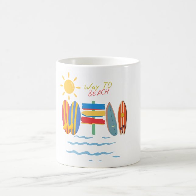 Coffee Summer Arrival 11 Oz Ceramics W-PT Mug (Center)