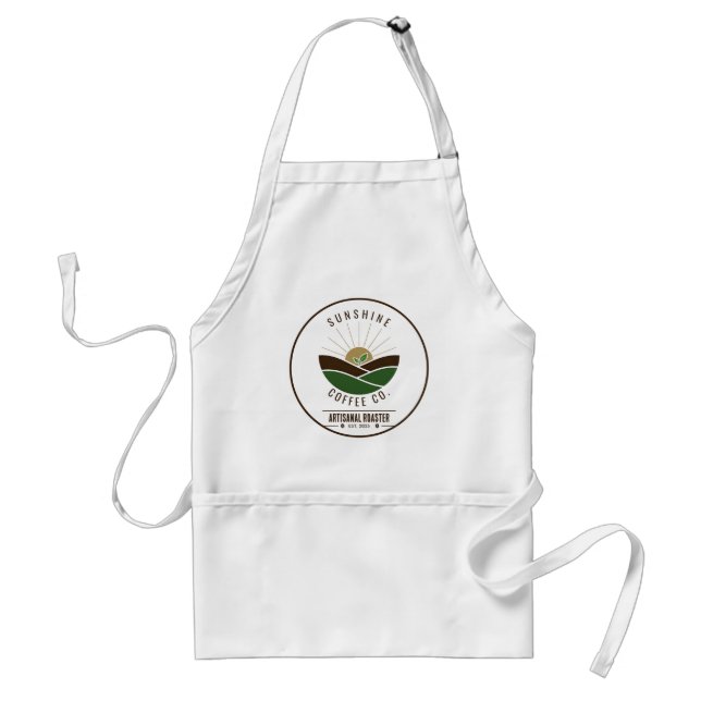 Coffee Sunrise Adult Apron (Front)