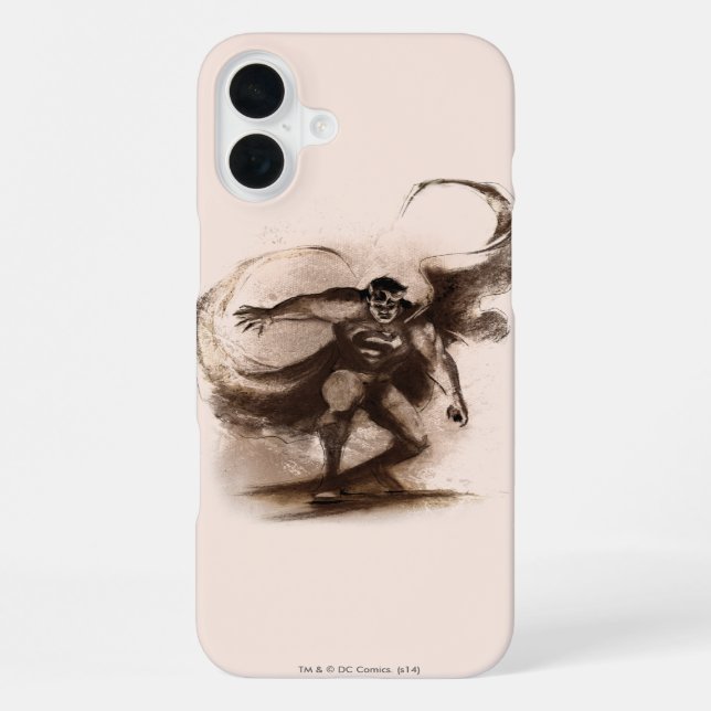 Coffee Superman Iphone Case (Back)