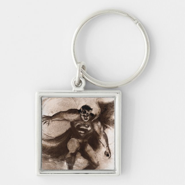 Coffee Superman Keychain (Front)