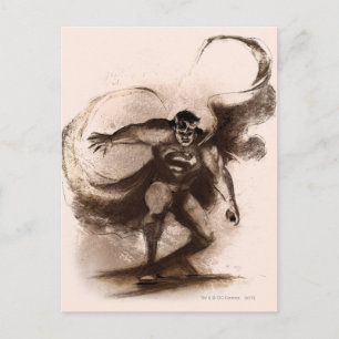 Coffee Superman Postcard