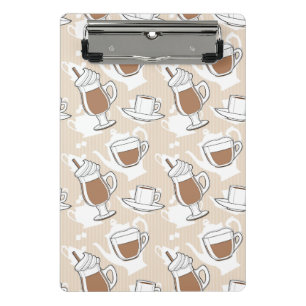 Coffee, sweet pattern mini clipboard
