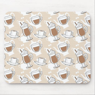 Coffee, sweet pattern mouse pad
