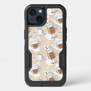Coffee, sweet pattern iPhone 13 case