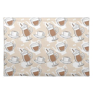 Coffee, sweet pattern placemat