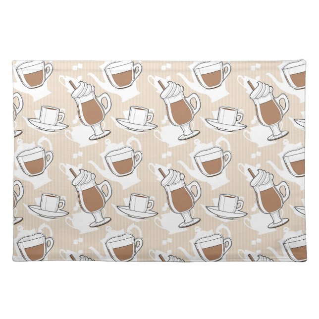 Coffee, sweet pattern placemat (Front)