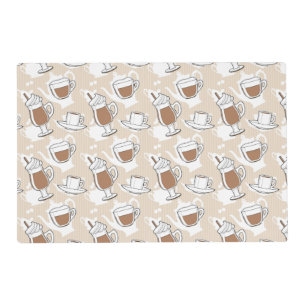 Coffee, sweet pattern placemat