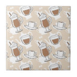 Coffee, sweet pattern tile