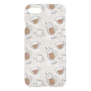 Coffee, sweet pattern iPhone SE/8/7 case