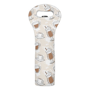 Coffee, sweet pattern wine bag