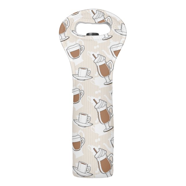 Coffee, sweet pattern wine bag (Front)