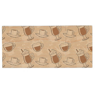 Coffee, sweet pattern wood USB flash drive
