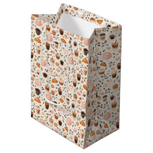Coffee & Sweet Treats Pattern Gift Bag