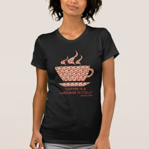 Coffee t-shit with sentence of Jackie Chan. T-Shirt