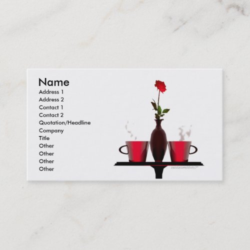 Coffee Table - Business Size Business Card Templates
