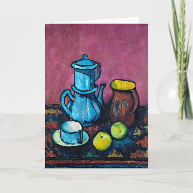 Coffee Tableware and Apples | Alexander Kanoldt Card (Front)