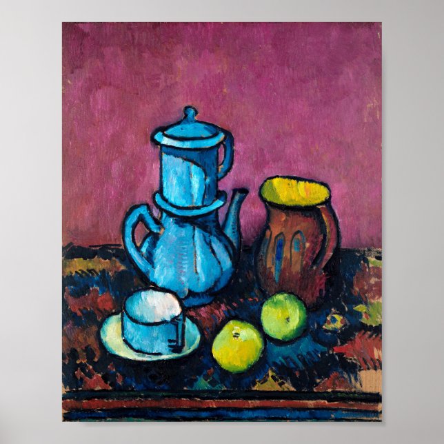 Coffee Tableware and Apples | Alexander Kanoldt Poster (Front)
