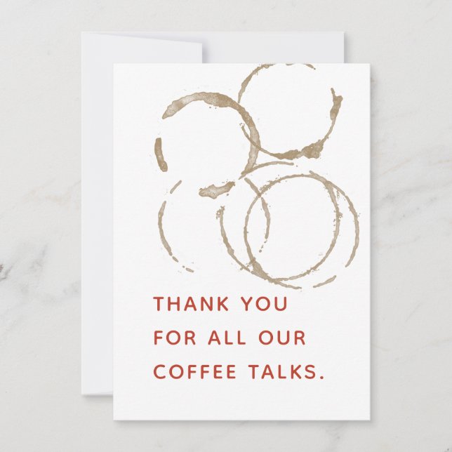 Coffee Talk Thank You Card (Front)